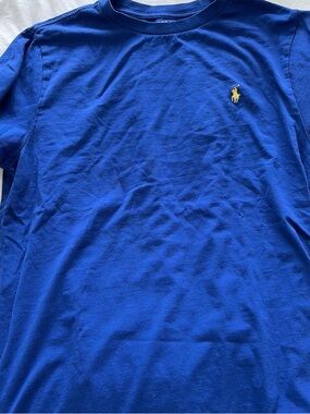 Polo by Ralph Lauren Royal Blue Short Sleeve Crewneck Tee with Yellow Pony